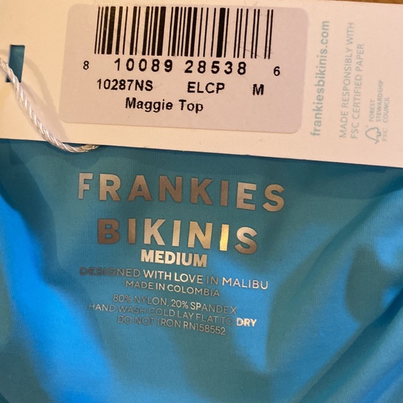 Frankie’s bikinis “Maggie” Underwire Bikini Top in electric - Picture 5 of 5